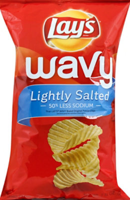 Lays Potato Chips Wavy Lightly Salted - 7.75 Oz - Image 2