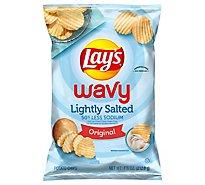 Lays Potato Chips Wavy Lightly Salted - 7.75 Oz