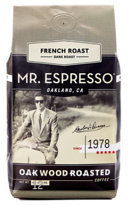 MR. ESPRESSO Coffee Ground Dark Roast French Roast - 12 Oz
