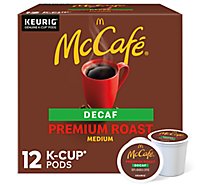 McCafe Coffee Arabica K-Cup Pods Medium Roast Premium Roast Decaf - 12 Count