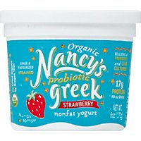 Nancys Springfield Creamery Greek Yogurt Nonfat Strawberry - 6 Oz - Image 2