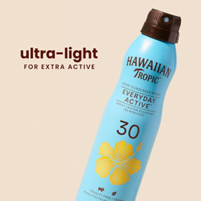 Hawaiian Tropic Everyday Active Clear Spray Reef Friendly Sunscreen Broad Spectrum SPF 30 - 6 Oz - Image 2