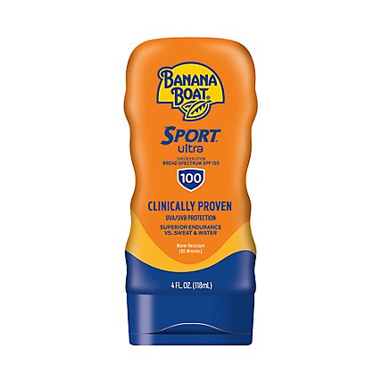 Banana Boat Sport Active Max Protect Broad Spectrum SPF 100 Sunscreen Lotion - 4 Oz - Image 1
