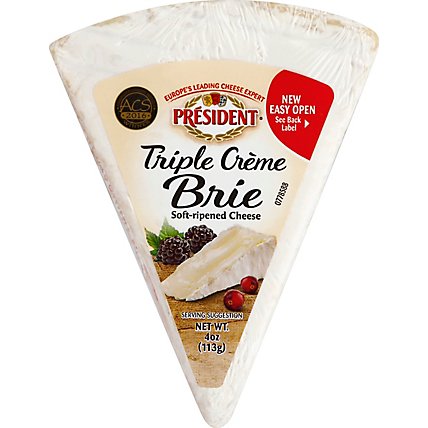 President Triple Creme Brie Pp - 4 Oz - Image 1
