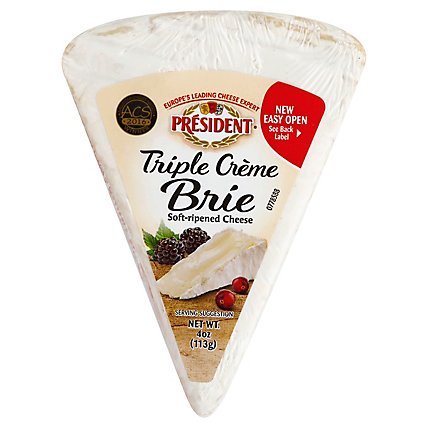 President Triple Creme Brie Pp - 4 Oz - Image 1