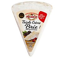 President Triple Creme Brie Pp - 4 Oz