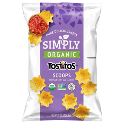 TOSTITOS Tortilla Chips Simply Organic Scoops - 8 Oz