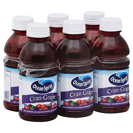 Ocean Spray Juice Drink Cran-Grape - 6-10 Fl. Oz.