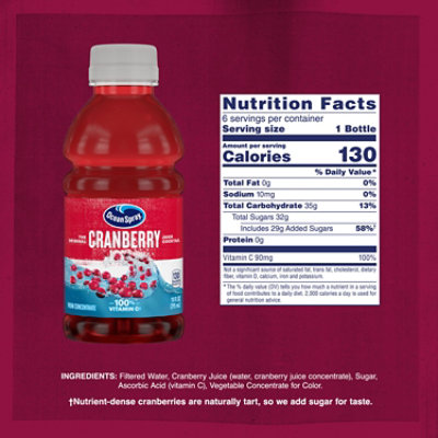 Ocean Spray Juice Cocktail Cranberry - 6-10 Fl. Oz. - Image 4