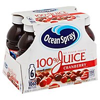 Ocean Spray 100% Juice Cranberry - 6-10 Fl. Oz. - Image 1