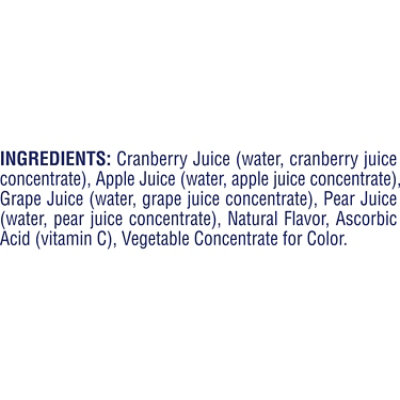 Ocean Spray 100% Juice Cranberry - 6-10 Fl. Oz. - Image 3