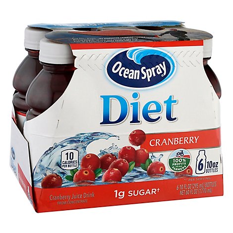 Ocean Spray Diet Juice Drink Cranberry - 6-10 Fl. Oz.