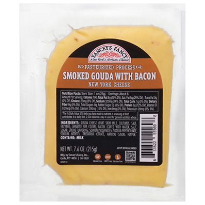 Yanceys Gouda Smoked With Bacon Wedges - 7.6 Oz - Image 3