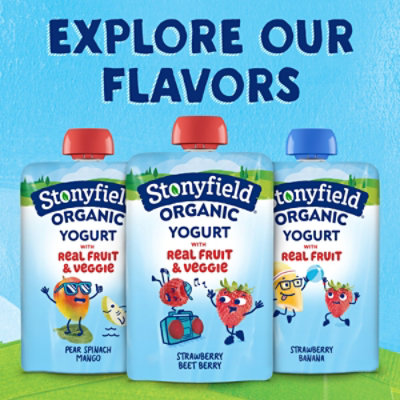 Stonyfield Organic Strawberry Beet Berry Whole Milk Yogurt Pouches - 4-3.5 Oz - Image 7