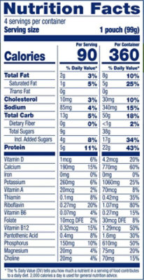 Stonyfield Organic Kids Reduced Fat Yogurt Pouches Strawberry Banana - 4-3.5 Oz - Image 3