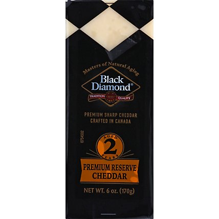 Black Diamond Cheese Bar Cheddar White 2 Year - 6 Oz - Image 2