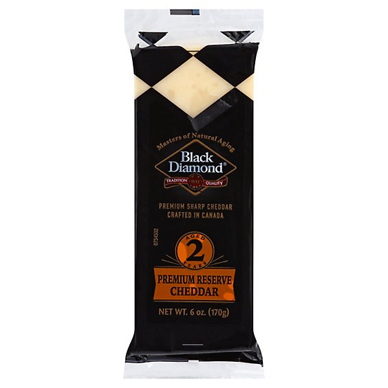 Black Diamond Cheese Bar Cheddar White 2 Year - 6 Oz