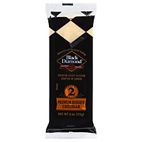Black Diamond Cheese Bar Cheddar White 2 Year - 6 Oz - Image 1