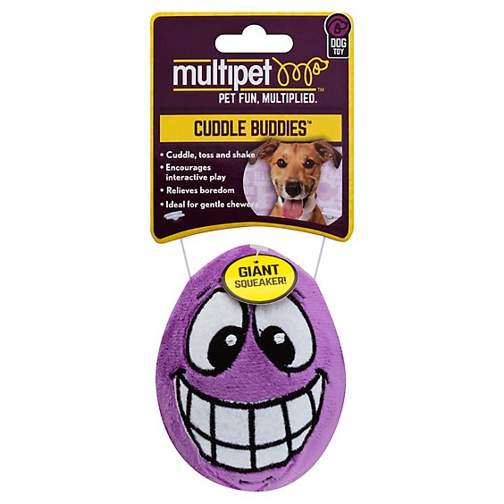 Multipet Dog Toy Cuddle Buddies Giant Squeaker Card - Each