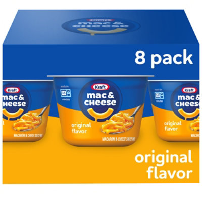 Kraft Original Macaroni & Cheese Easy Microwavable Dinner Cups - 8-2.05 Oz - Image 1