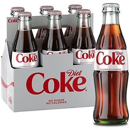 Diet Coke Soda Pop Cola 6 Count - 8 Fl. Oz. - Image 2