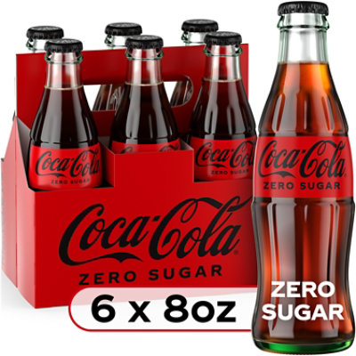 Coca-Cola Zero Sugar Soda Glass Bottle - 6-8 Fl. Oz. - Image 2