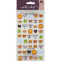 Sticko Stickers Zoo Faces - Each - Image 1