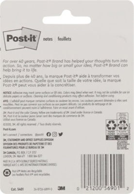 Post-It Notes Bonus Pad Marseille Collection 3 Inch x 3 Inch - 4 Count - Image 4