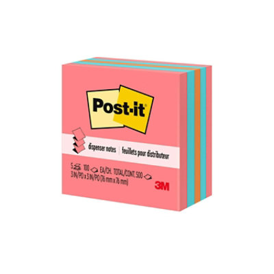 Post-It Pop Up Notes Assorted Colors 3 inch x 3 Inch - 5 Count - Image 4