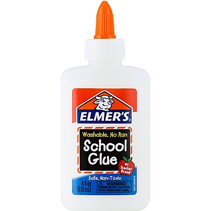 Elmers School Glue Washable No Run - 4 Fl. Oz. - Image 2