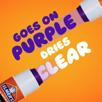 Elmers School Glue Sticks Washable Disappearing Purple - 3 Count - Image 3