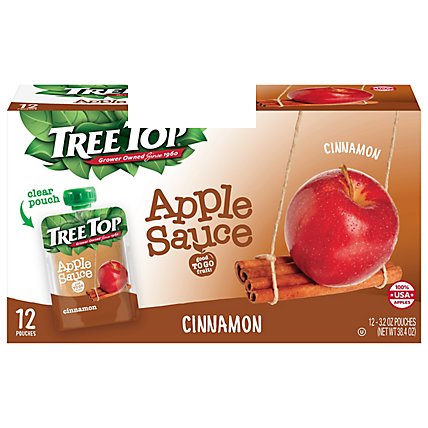 Tree Top Apple Sauce Cinnamon Pouches - 12-3.2 Oz - Image 3