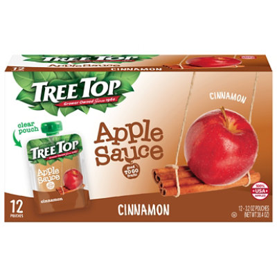 Tree Top Apple Sauce Cinnamon Pouches - 12-3.2 Oz