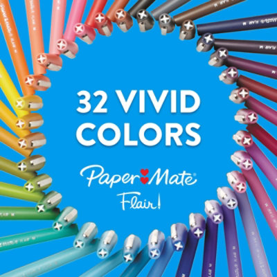 Paper Mate Flair Felt Tip Pen Black - 2 Count - Image 3
