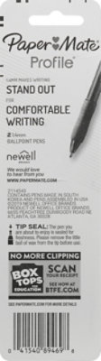 Paper Mate Profile Ball Point Pen B 1.4 Mm Blue - 2 Count - Image 4