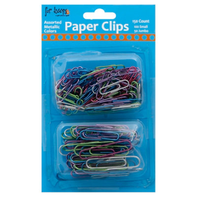 Assorted Metallic Paper Clips - Each
