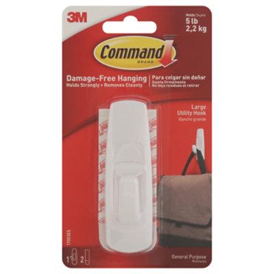 3M Command Utility Hook General Purpose Holds 5 Lb - Each - Image 3