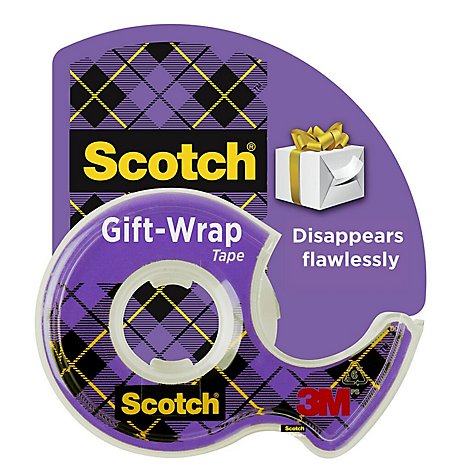 Scotch Giftwrap Tape Disappears Flawlessly 3/4 x 650 Inch - Each