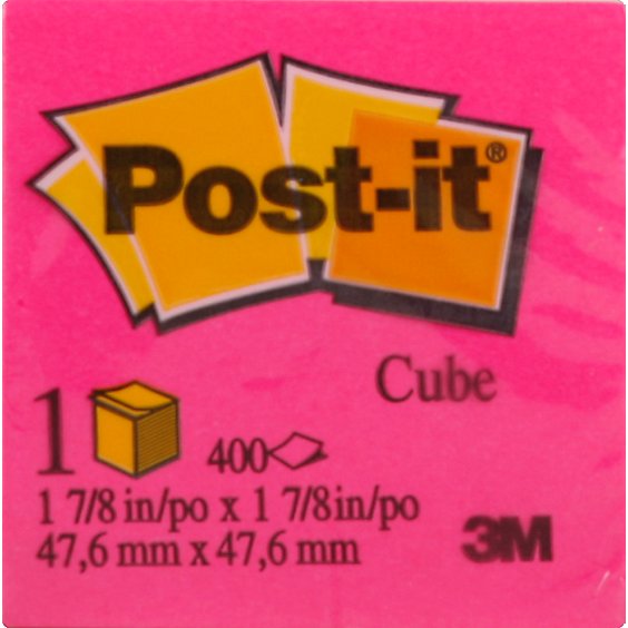 Post-It Cube 400 sheets 1 7/8 x 1 7/8 Inch - 1 Count