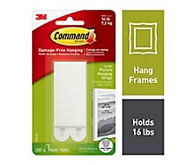 Command Large Picture Hanging Strips White - Each