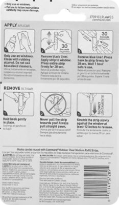 Command Outdoor Window Hooks With Clear Strips - 2 Package - Image 3
