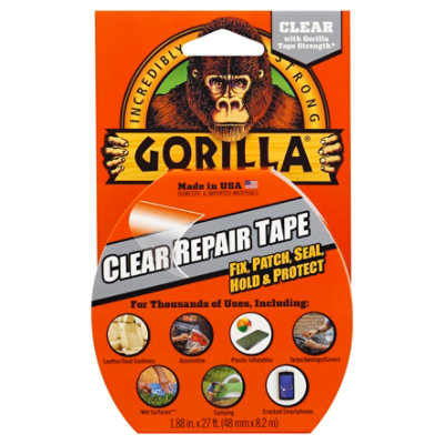 PatchAll Clear Repair Tape Waterproof For Vinyl Leather and Canvas, 3 x  30' Roll 