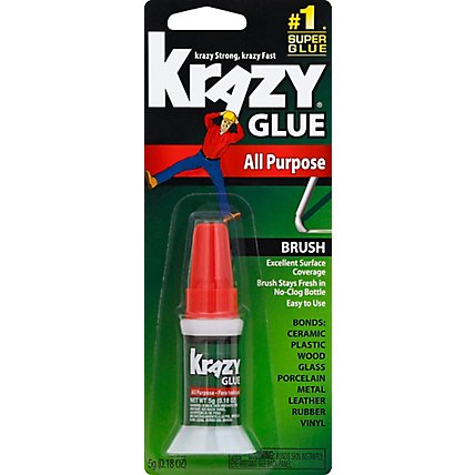 Krazy Glue Super Glue All Purpose Brush - 0.18 Oz - Image 2