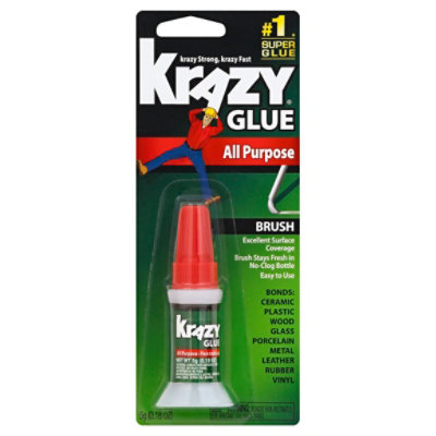 Krazy Glue Super Glue All Purpose Brush - 0.18 Oz