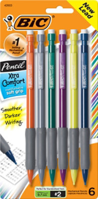 Bic Mechanical Pencils No. 2 Medium 0.7 mm Xtra Comfort - 6 Count - Image 2