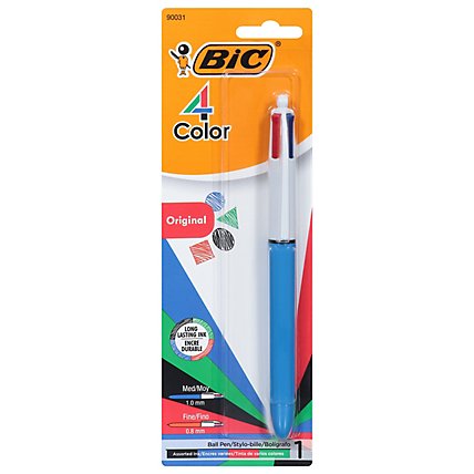 Bic Ball Pens Original 4 Color Retractable Medium - Each - Image 2