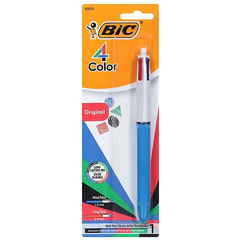 Bic Ball Pens Original 4 Color Retractable Medium - Each
