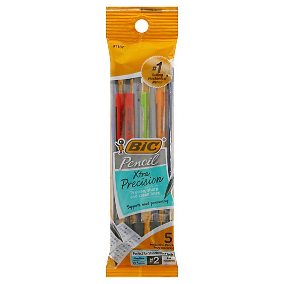 Bic Pencils Mechanical No. 2 Fine 0.5 mm - 5 Count