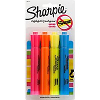 Sharpie Highlighter Smear Guard Assorted - 4 Count - Image 2