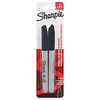 Sharpie Permanent Marker Fine Point Black - 2 Count - Image 3